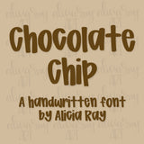 Chocolate Chip Handwritten Font