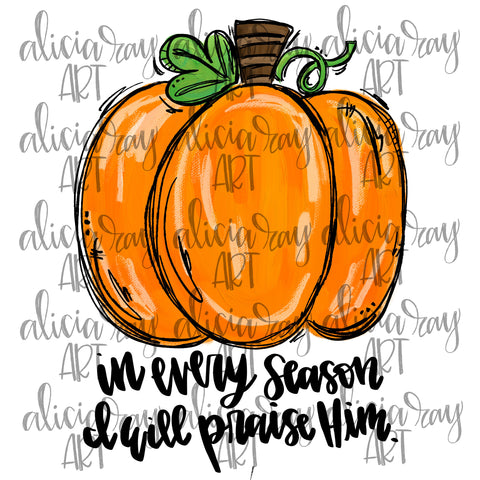 Orange Pumpkin with Quote