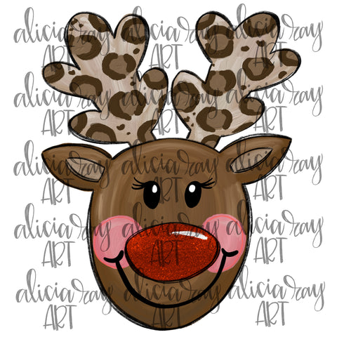 Girl Leopard Reindeer