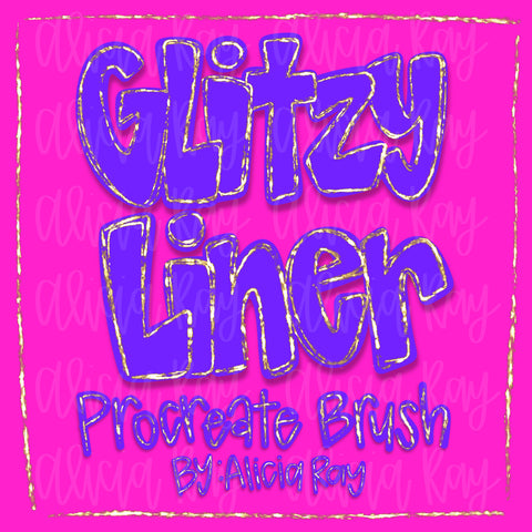 Glitzy Liner Procreate Brush