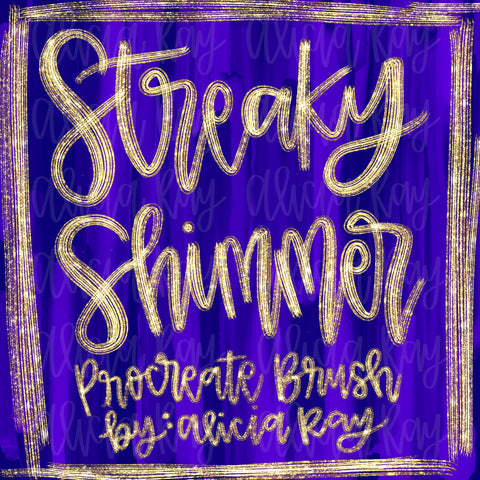 Streaky Shimmer Procreate Brush