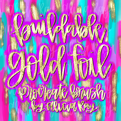 Buildable Gold Foil Procreate Brush