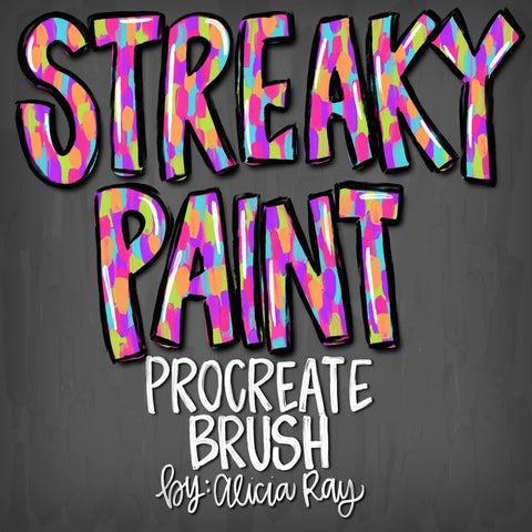 Streaky Paint Procreate Brush