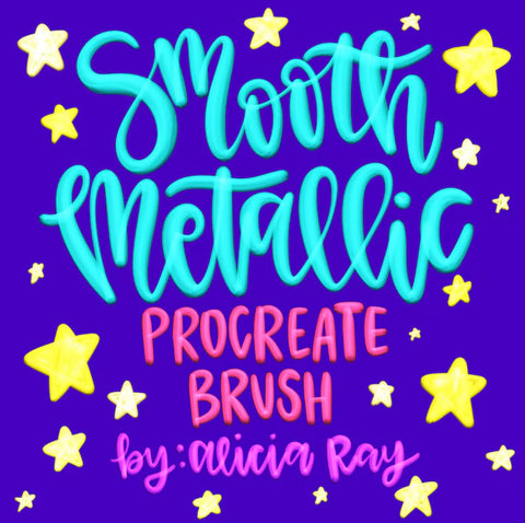 Smooth Metallic Procreate Brush