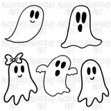 Hand Drawn Halloween Doodles Procreate Stamp Brush Set