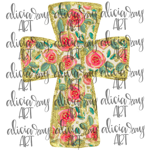 Floral Cross