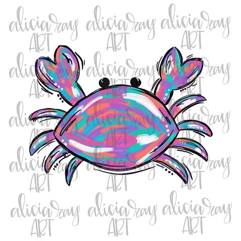 Girl Painted Crab