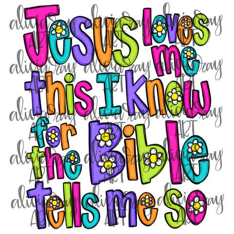 Jesus Loves Me Girl Colors