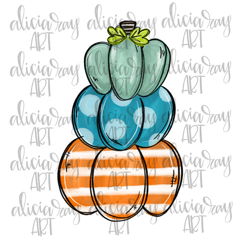 Pumpkin Stack - Boy Colors