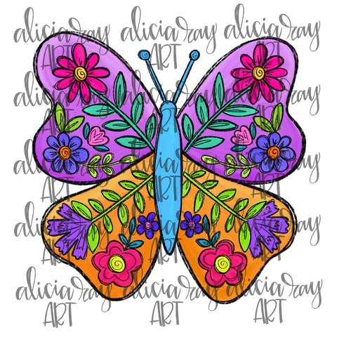 Floral Butterfly