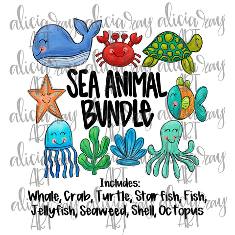 Sea Animals (boy colors)