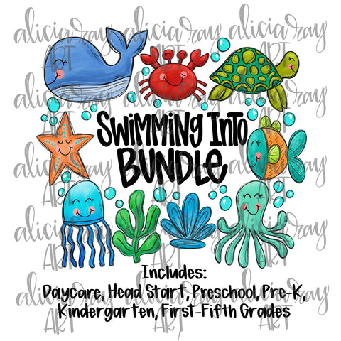 Swimming Into Bundle (boy colors)