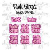 Pink Glitter Grade Bundle