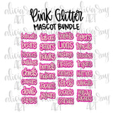 Pink Glitter Mascot Bundle