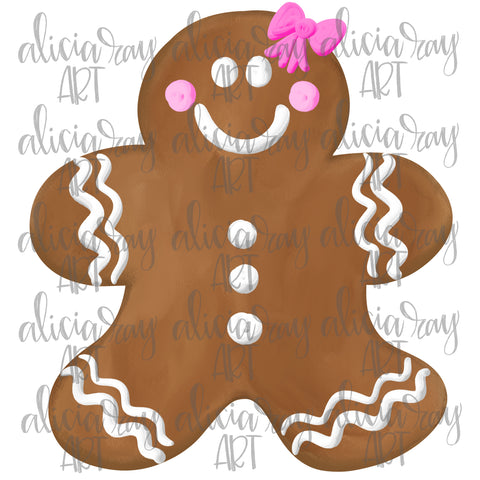 Girl Gingerbread Cookie