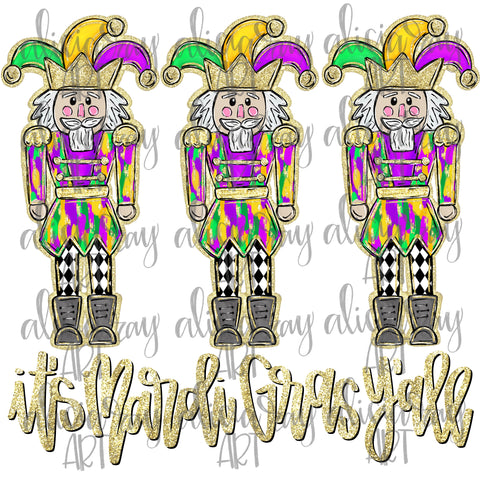 It's Mardi Gras Y'all Nutcracker Jesters