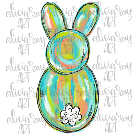 Painted Easter Bunny Boy