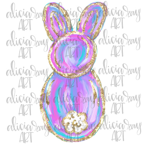 Painted Easter Bunny Girl