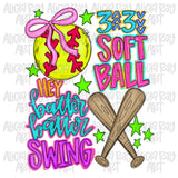 Preppy Softball Collage