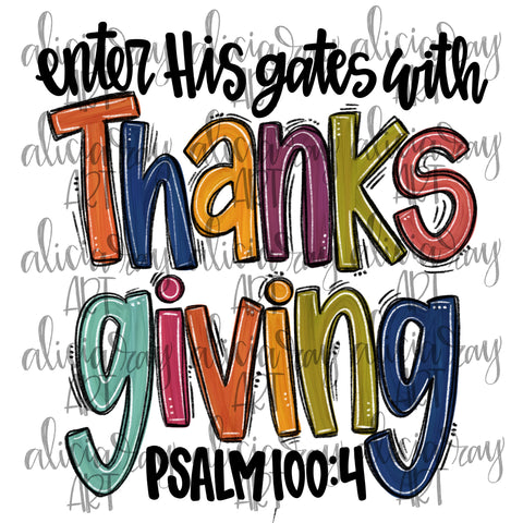 Enter His Gates With Thanksgiving