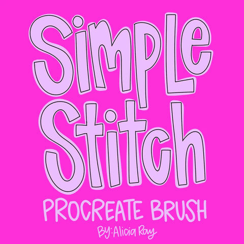Simple Stitch Procreate Brush