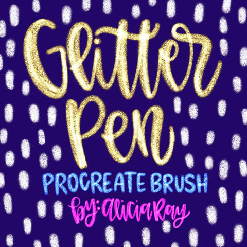 Glitter Pen Procreate Brush