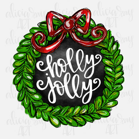 Holly Jolly Christmas Wreath