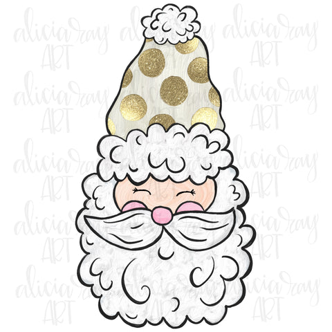 Light Skin Gold Santa Claus