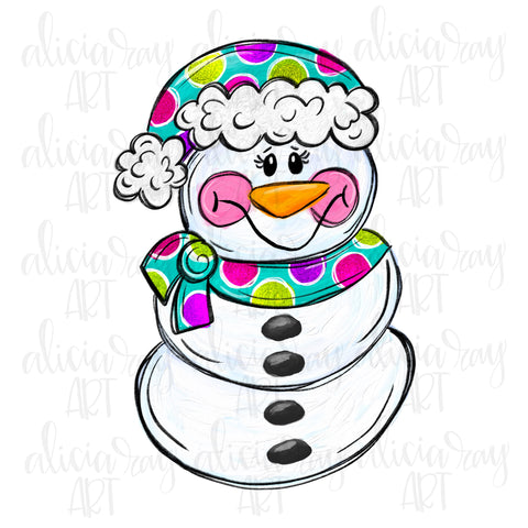 Girl Snowman