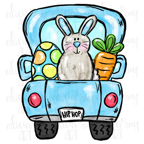 Blue Easter Truck