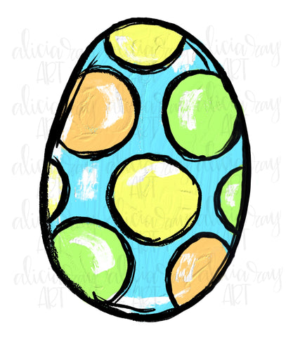 Blue Easter Egg