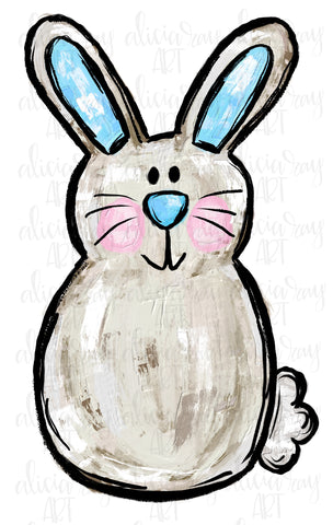 Blue Easter Bunny