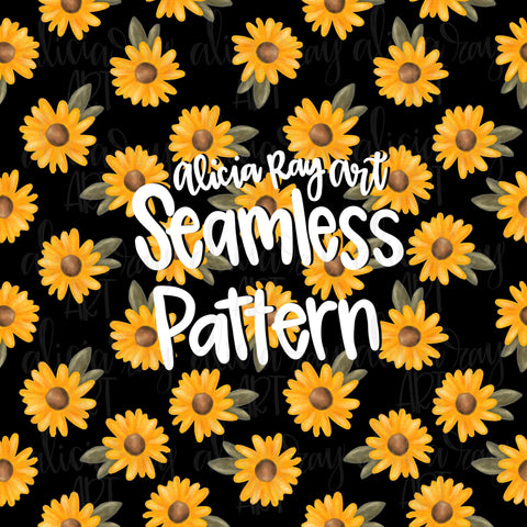 Sunflower Seamless Pattern