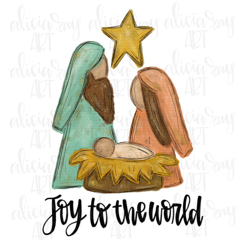Joy To The World Manger Scene
