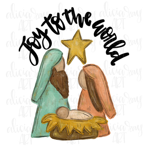 Joy To The World Manger Scene (top)