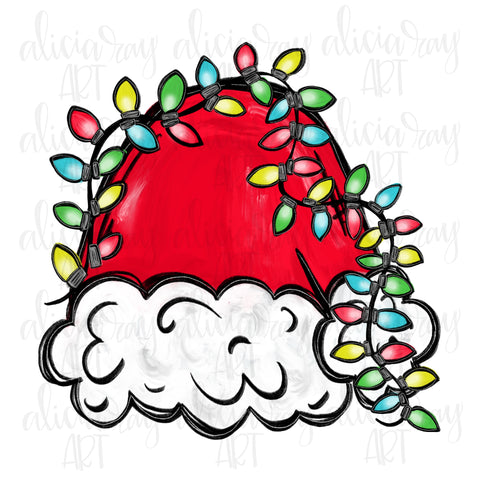 Santa Hat With Christmas Lights