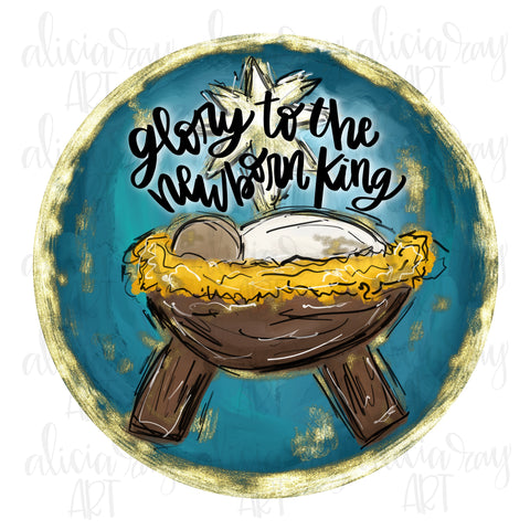 Glory To The Newborn King With Background