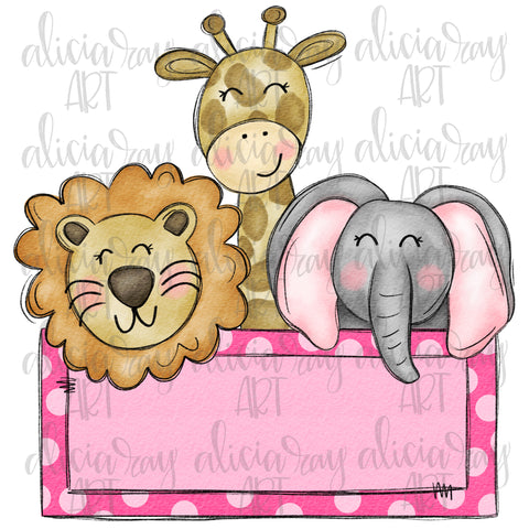 Girl Zoo Name Plate