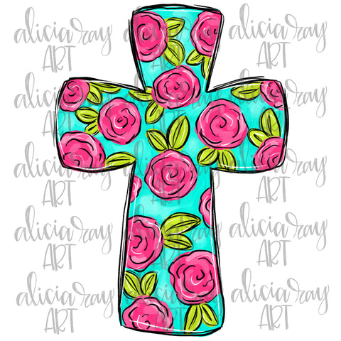 Floral Cross
