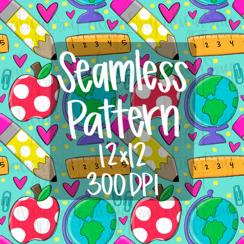 Teacher Seamless Pattern