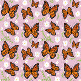 Monarch Butterfly Seamless Pattern