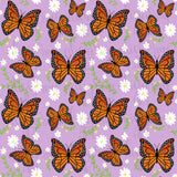 Monarch Butterfly Seamless Pattern