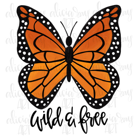Wild and Free Monarch Butterfly