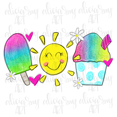 Popsicle Sunshine Snowcone