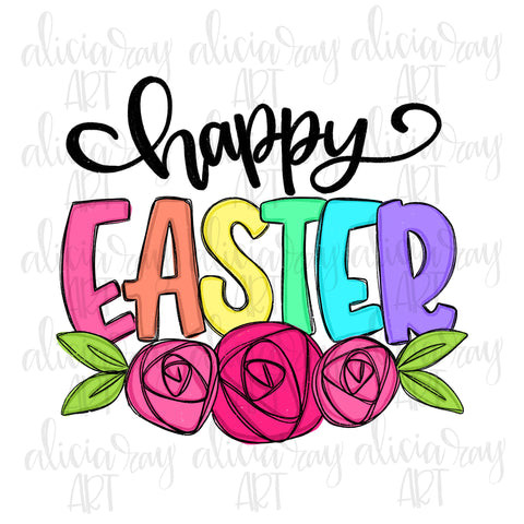 Happy Easter with florals
