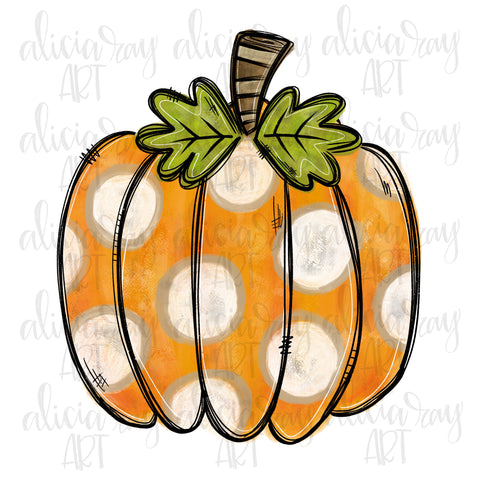 Polka Dot Pumpkin