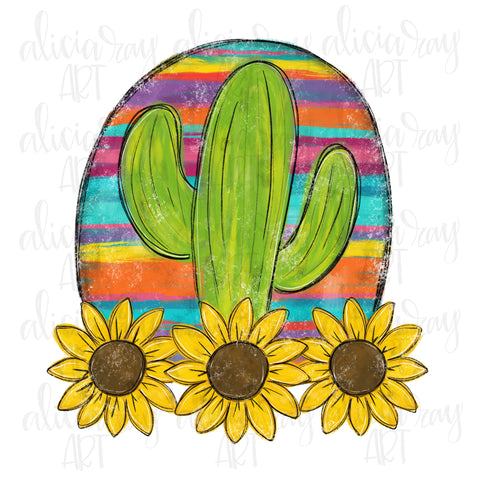 Serape Cactus Sunflower