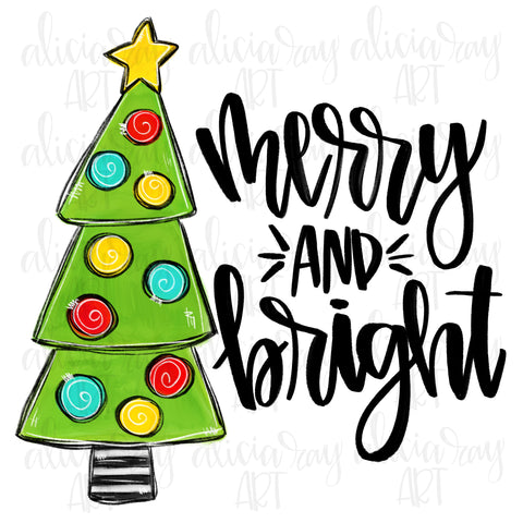 Merry & Bright Whimsical Christmas Tree