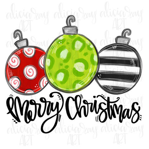 Merry Christmas Ornaments