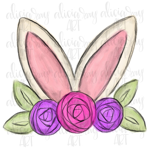 Floral Bunny Ears